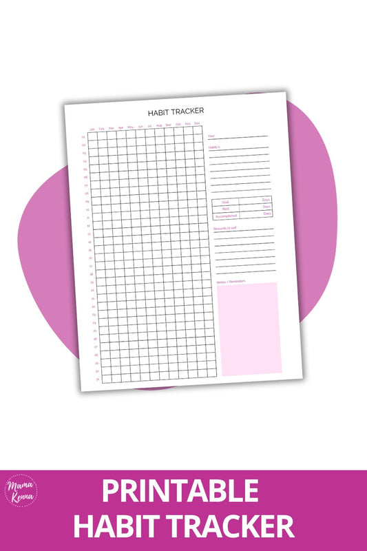 Printable Habit Tracker