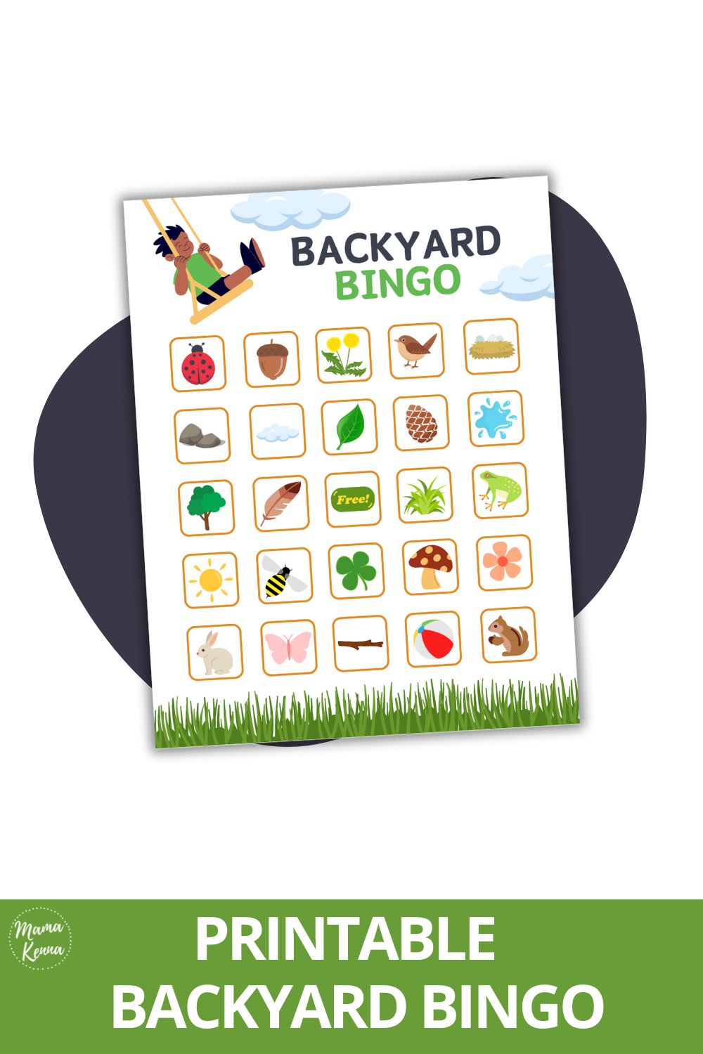 Printable Backyard Bingo Mama Kenna