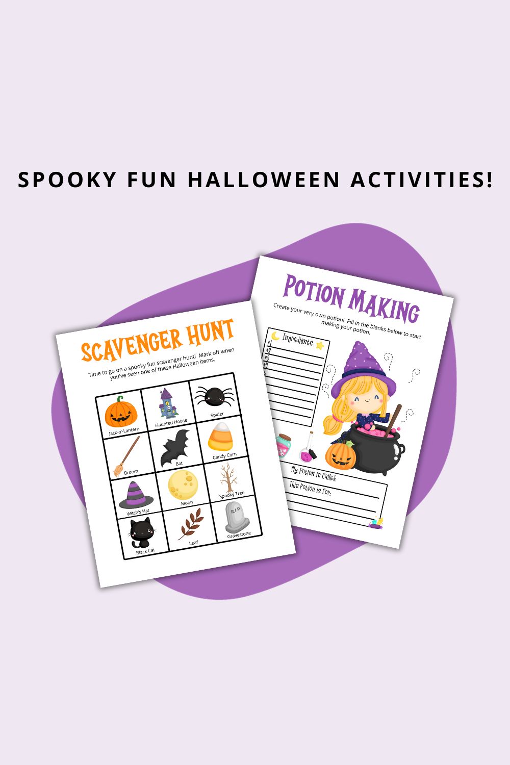 Printable Halloween Activity Book for Kids