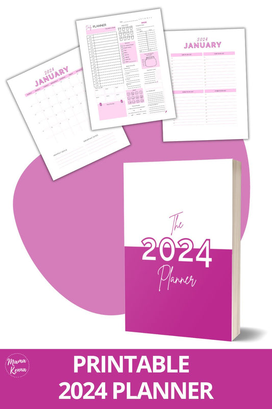 Printable Purple Planner 2024