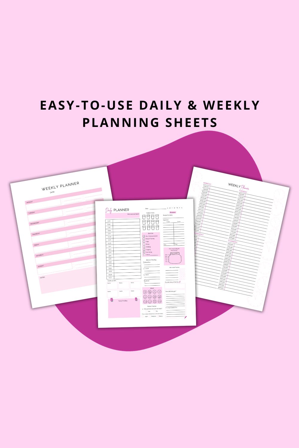 Printable Purple Planner 2024