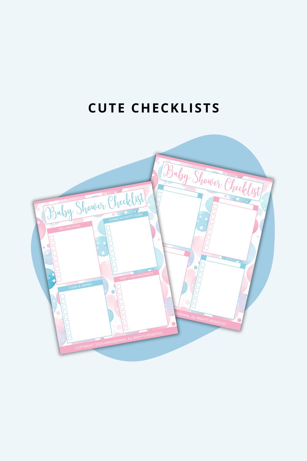 Printable Baby Shower Planner