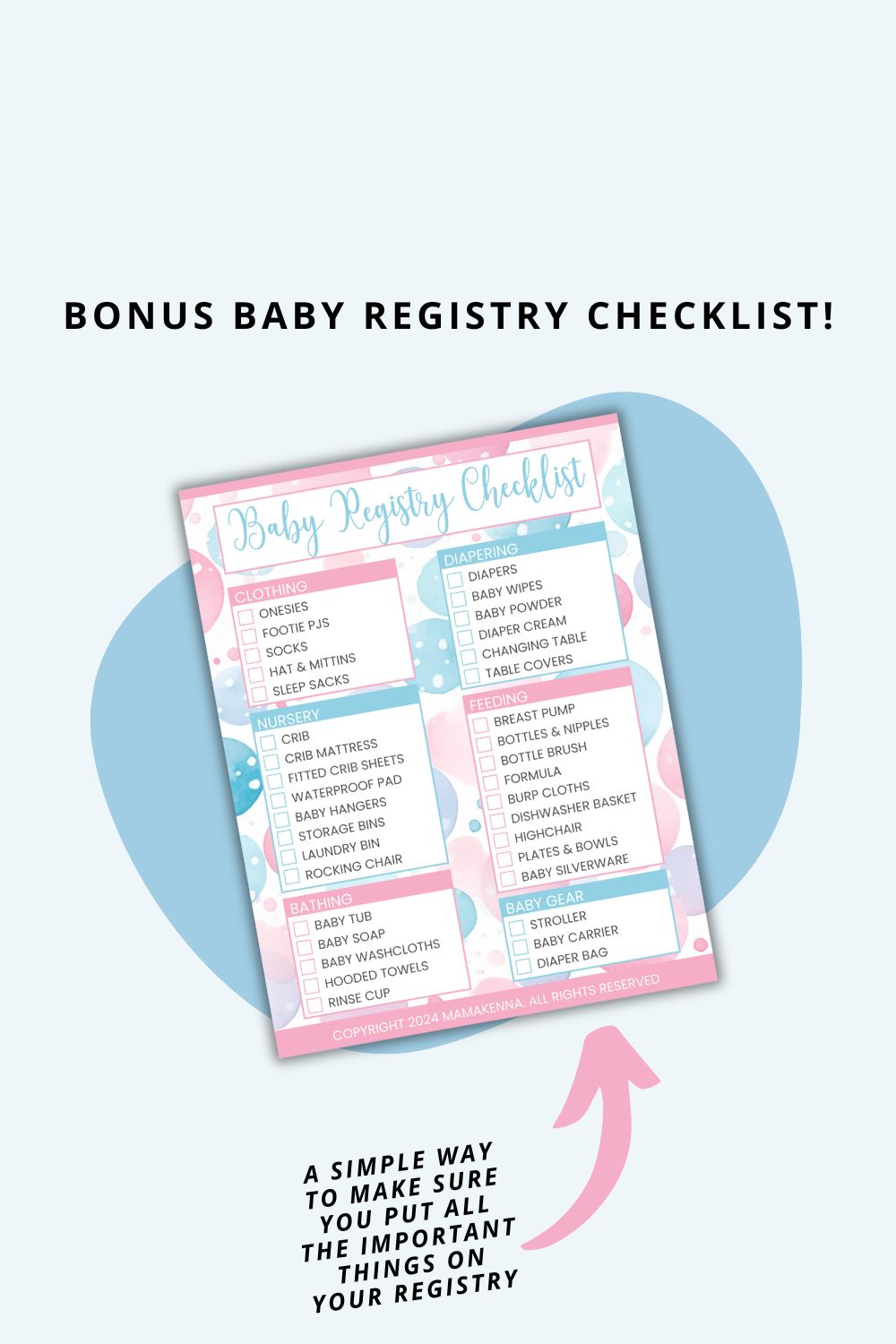 Printable Baby Shower Planner