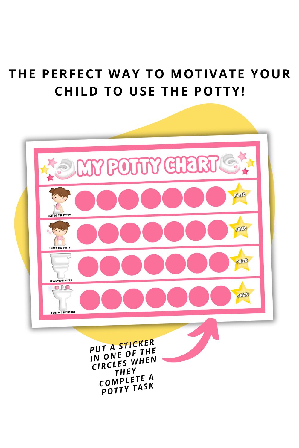 Printable Potty Chart for Girls