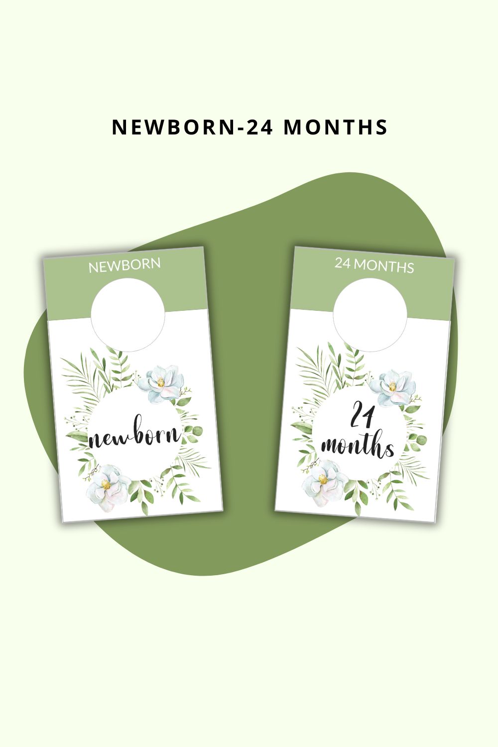 Printable Floral Greenery Baby Bundle