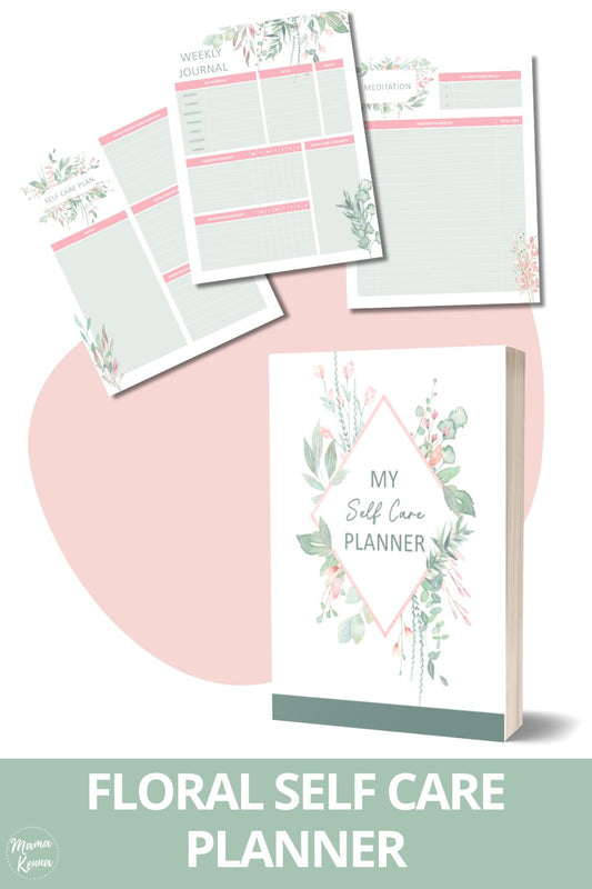 Printable Floral Self Care Planner