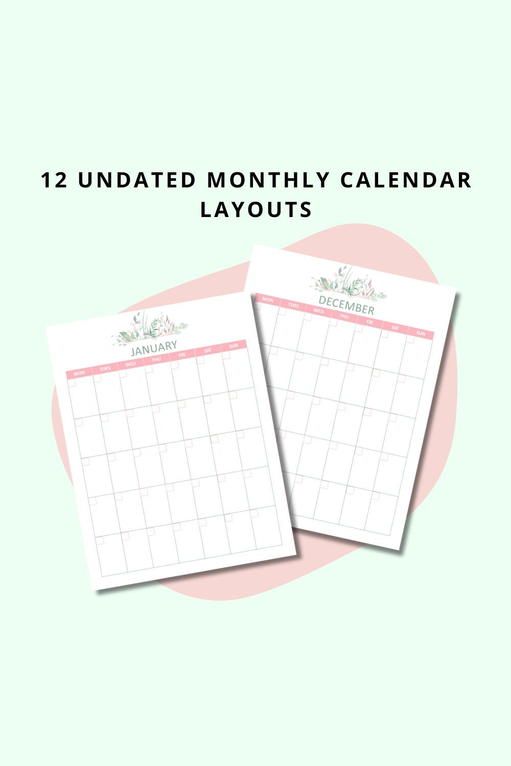 Printable Floral Self Care Planner