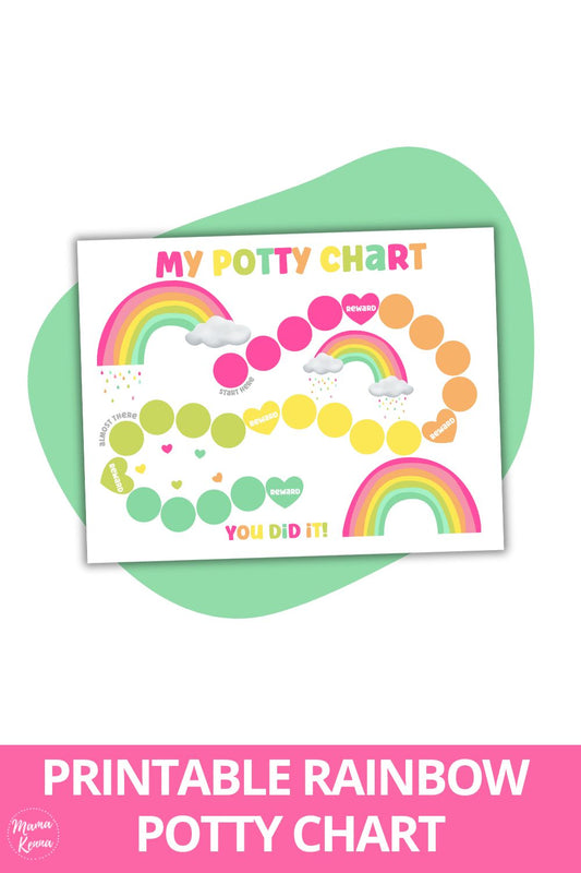 Printable Rainbow Potty Chart