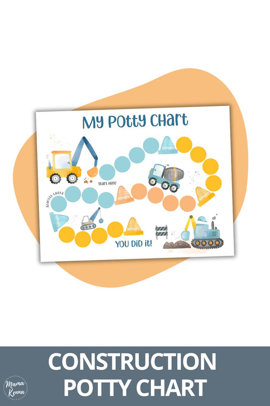 Printable Construction Potty Chart