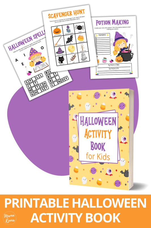 Printable Halloween Activity Book for Kids