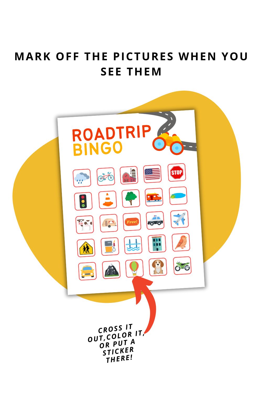 Printable Road Trip Bingo