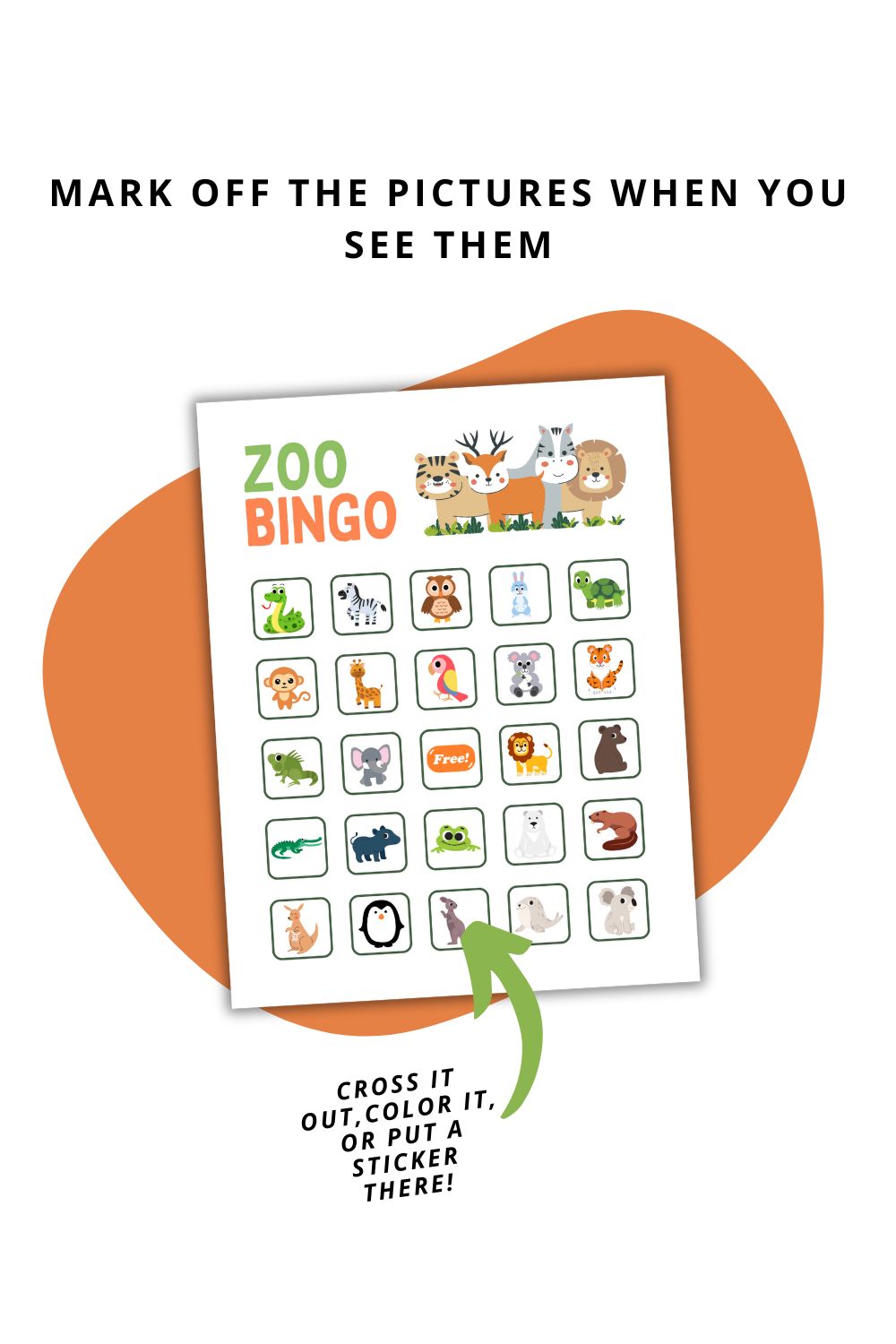 Printable Zoo Bingo