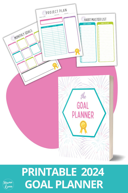 Colorful Goal Planner 2024