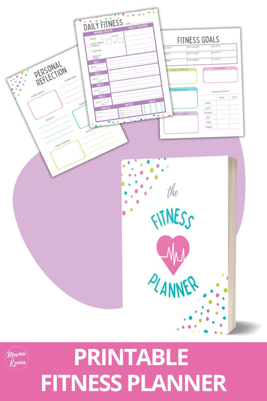 Colorful Fitness Planner Printable