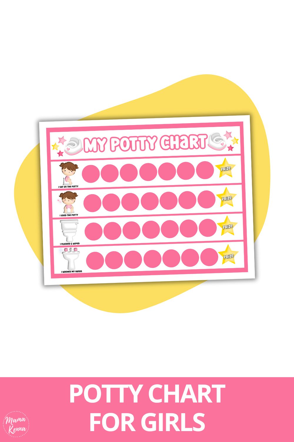 Printable Potty Chart for Girls