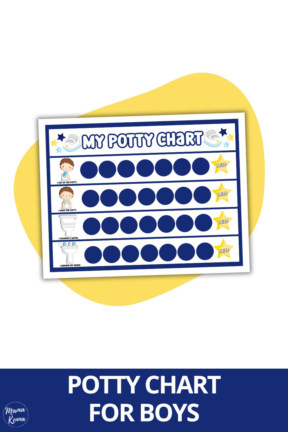 Printable Potty Chart for Boys