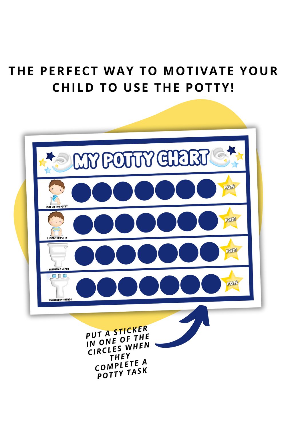 Printable Potty Chart for Boys