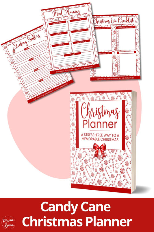 Printable Candy Cane Christmas Planner